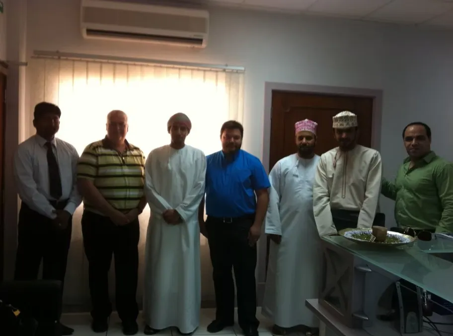 Réunion d'affaires à Oman